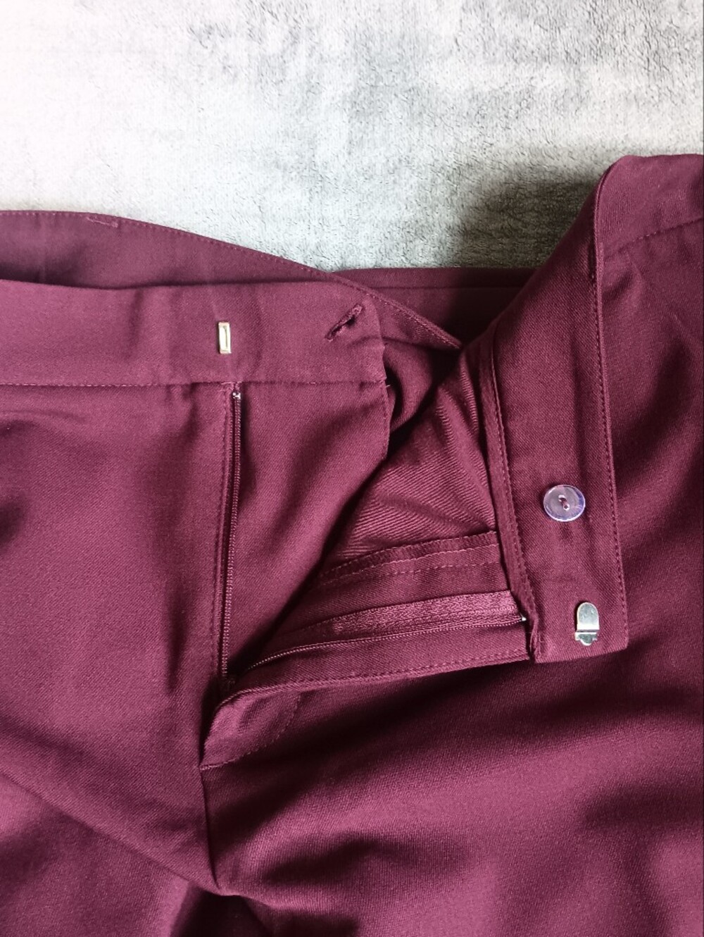 KUT from the Kloth Burgundy Stella High Rise Flare Pants Womens Size 16 - Picture 10 of 11